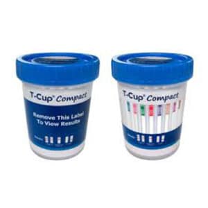 12-Panel T-Cup Compact with 3AD (CLIA waived) (AMP, BAR, BUP, BZO, COC, mAMP, MDMA, MOP, MTD, OXY, PCP, THC with 3AD)